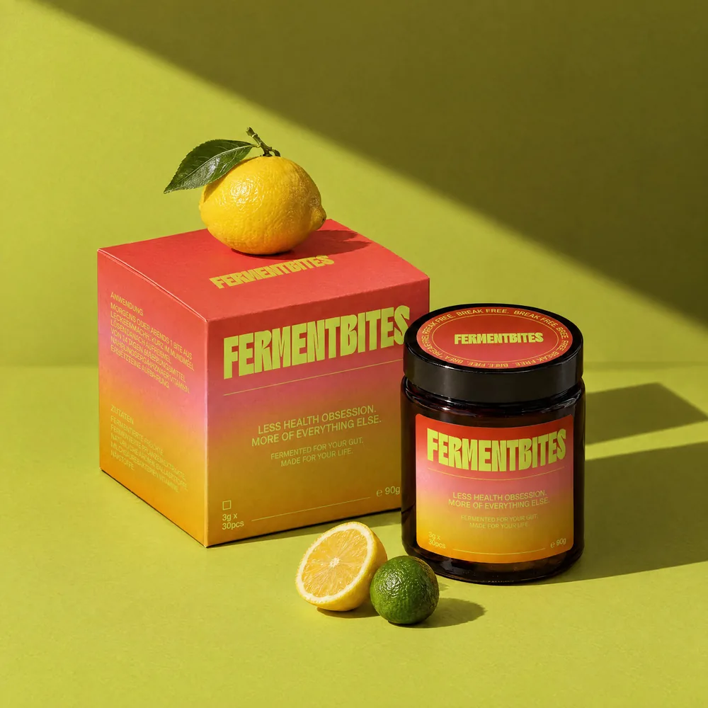 FERMENTBITES Citrus – Box und Glas